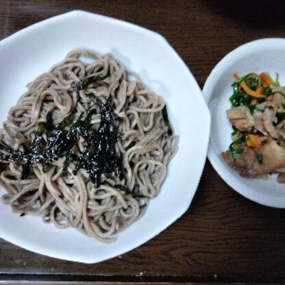 こんばんは。お蕎麦と焼肉セット、美味しくできました。レシピ有難うございました。